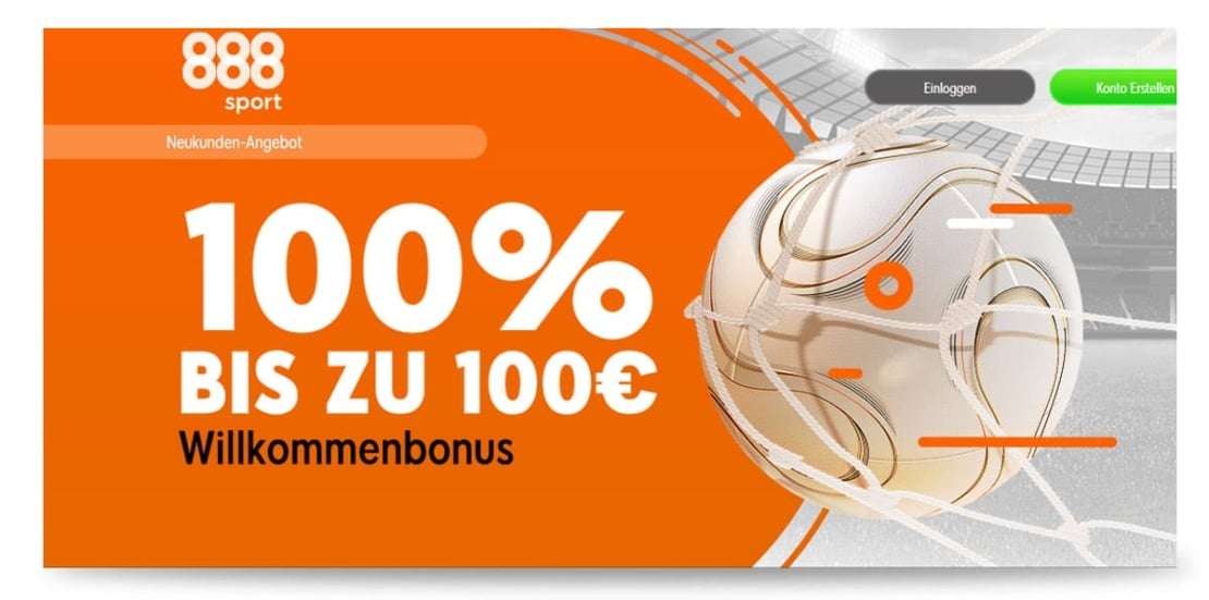 888 Wettbonus 100 Euro