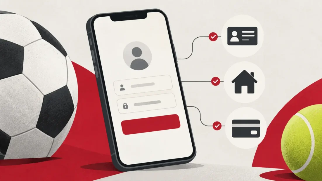 Winamax Konto eröffnen: Anmeldeformular am Smartphone, dazu Ausweis, Adressnachweis und Bankverbindung für die Verifizierung