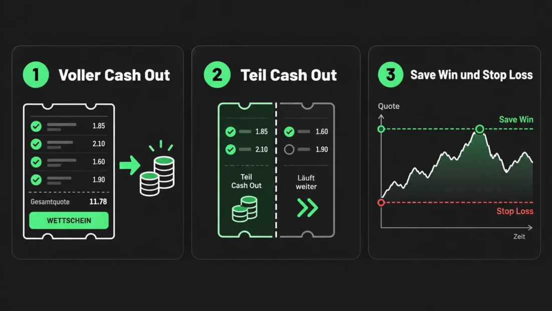 Cash Control in der Neobet App: voller Cash Out, Teil Cash Out sowie Save Win und Stop Loss