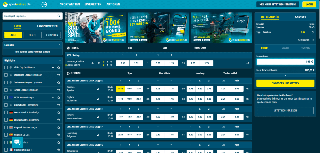 Sportwetten.de Wettschein mit Steuerabzug vom Einsatz