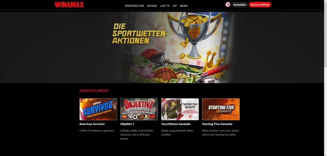 Winamax Extras für Bestandskunden ohne Promo Code